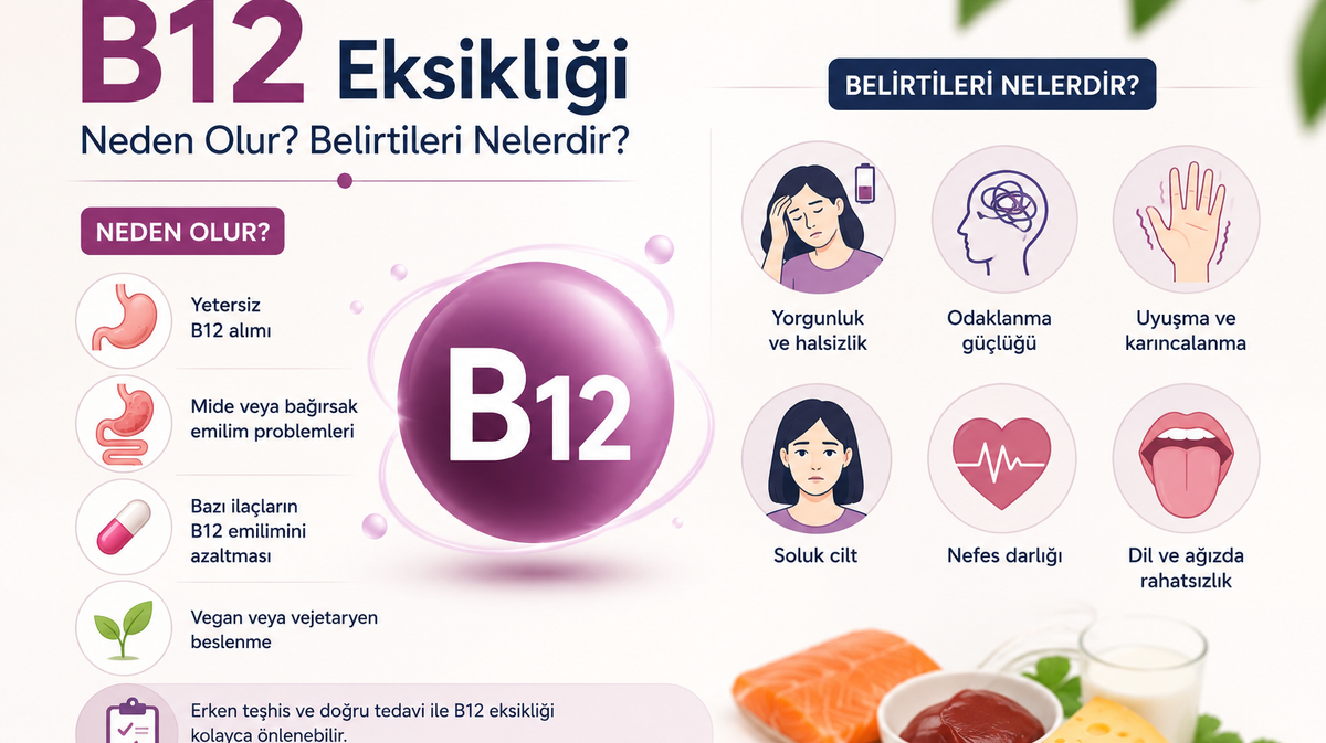 B12 Eksikliği Neden Olur? Belirtileri Nelerdir?