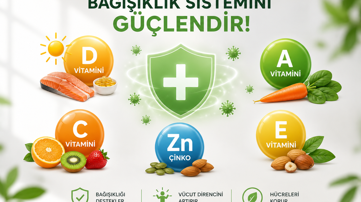 Bağışıklık Sistemini Güçlendirmek İçin Hangi Vitaminler Kullanılmalı?