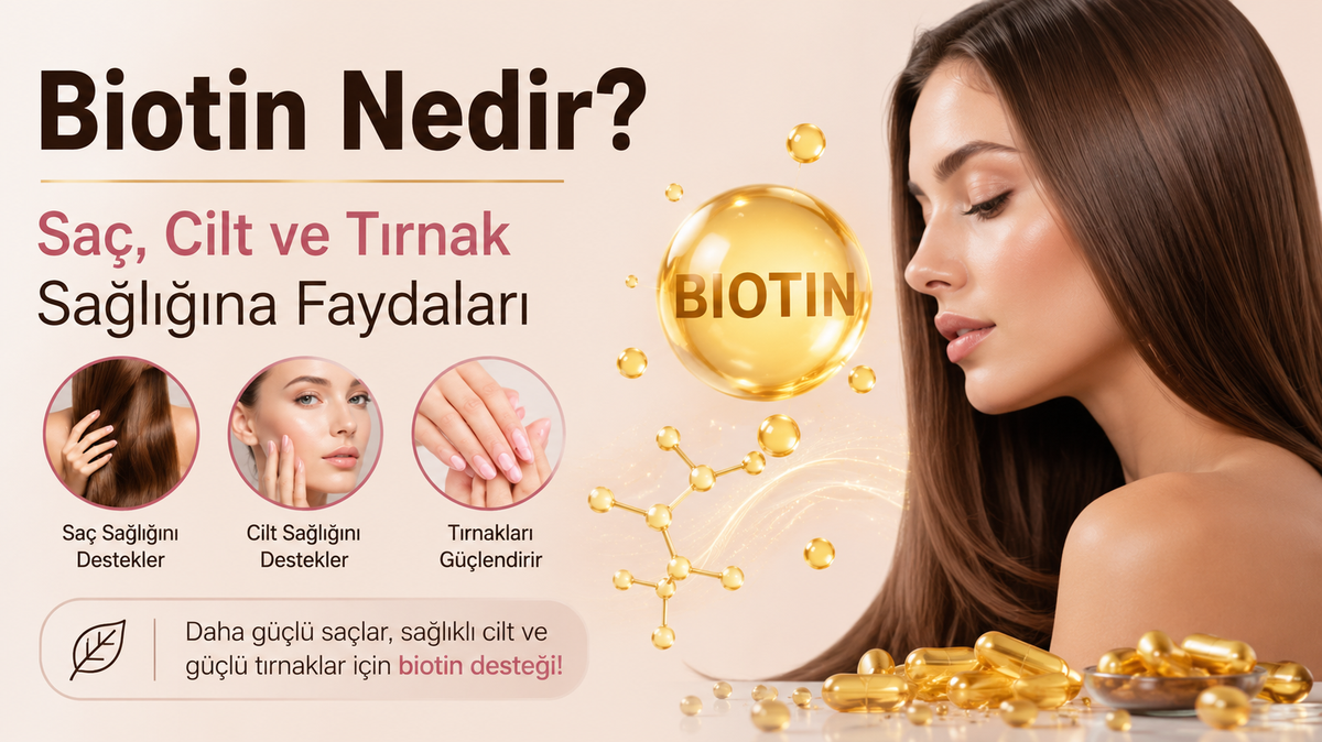 Biotin Nedir? Saç, Cilt ve Tırnak Sağlığına Faydaları
