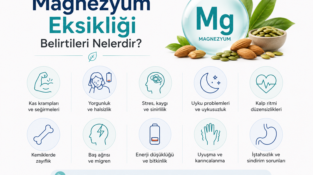 Magnezyum Eksikliği Belirtileri Nelerdir? Nedenleri ve Çözüm Önerileri