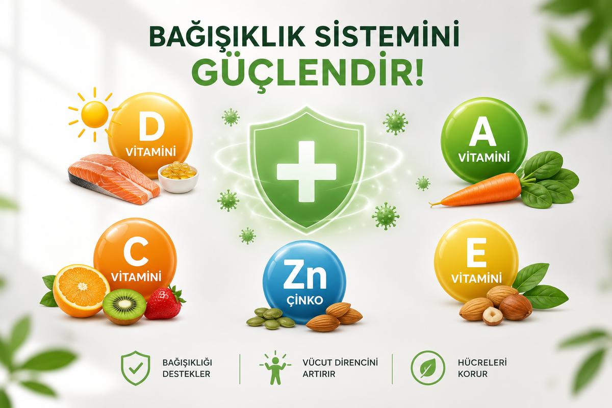 Bağışıklık Sistemini Güçlendirmek İçin Hangi Vitaminler Kullanılmalı?