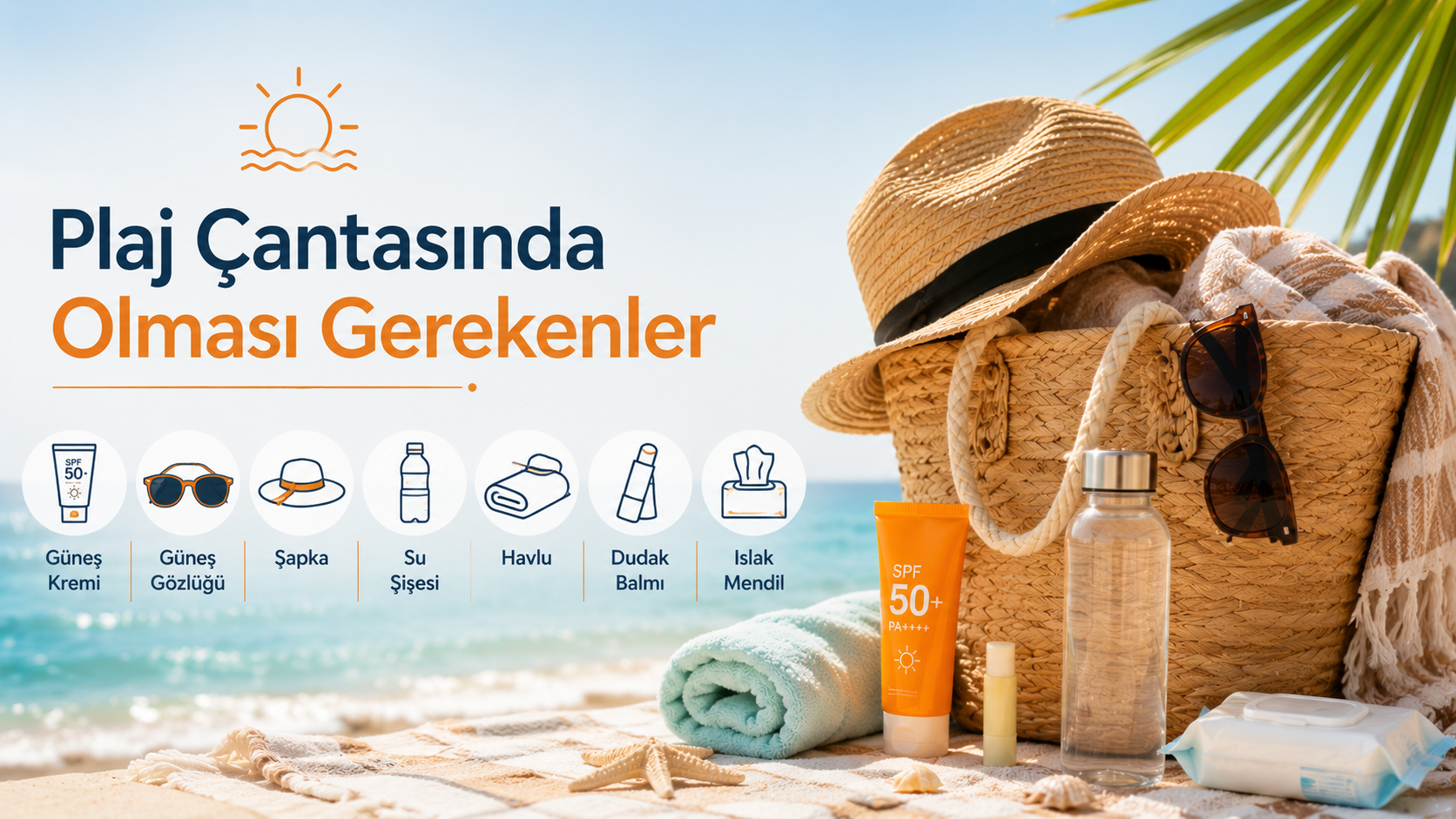 Plaj Çantasında Olması Gerekenler: Eksiksiz Yaz Tatili Kontrol Listesi