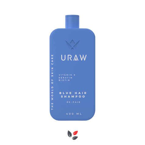 Uraw Blue Shampoo Yeni Saç Oluşumu ve Güçlü Kökler İçin Özel Geliştirilmiş Şampuan 400 ml