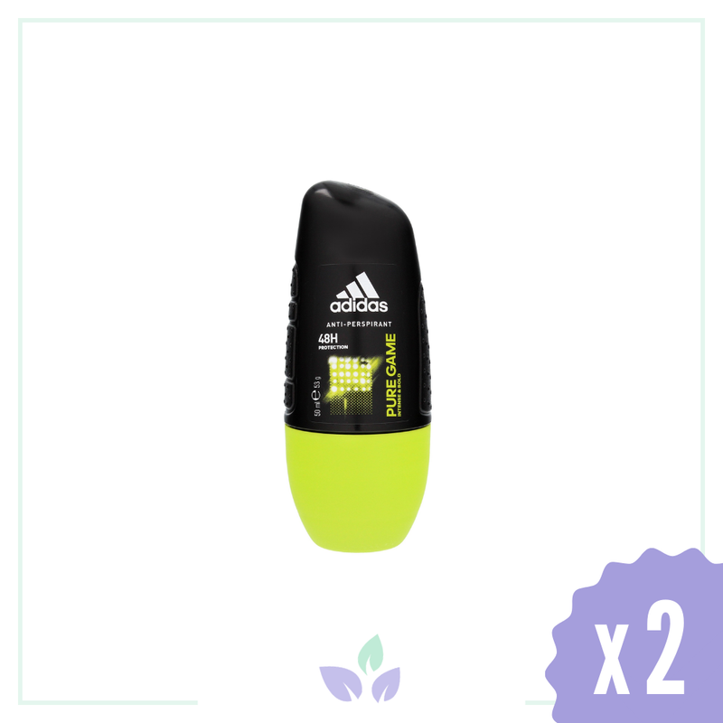 Adidas For Men Rollon Pure Game 50 ml x 2 Adet