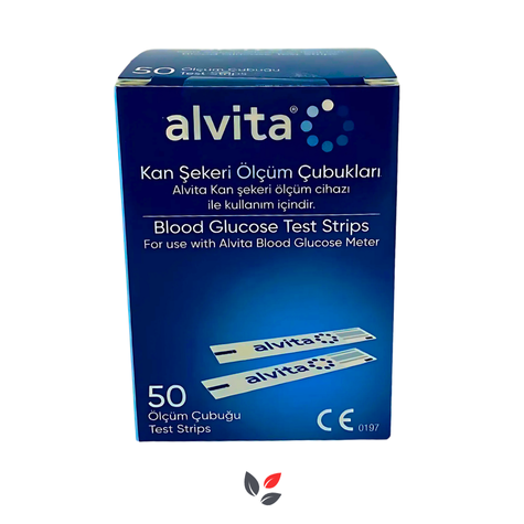 Alvita Şeker Ölçüm Çubukları 50li