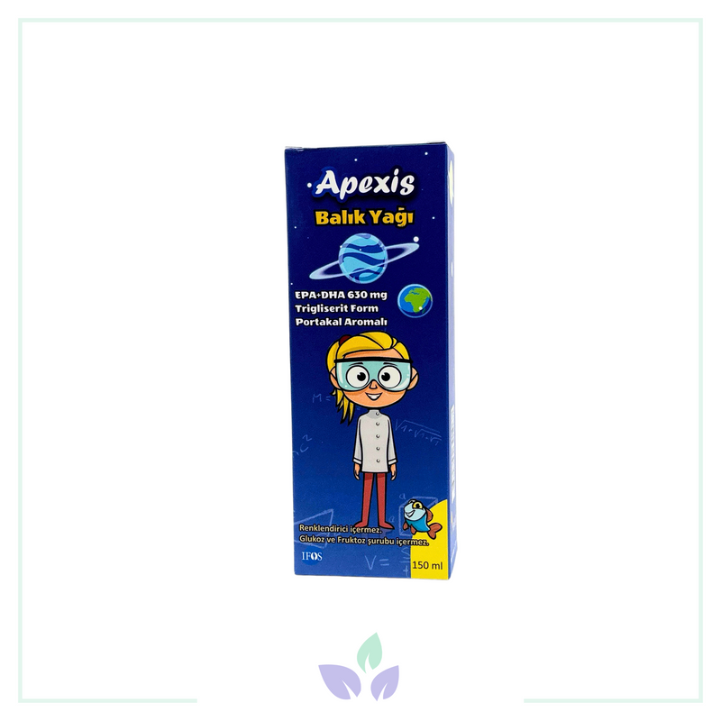 Apexis Balık Yağı Şurup Portakal Aromalı 150 ml