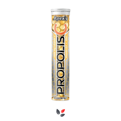 Apexis Propolis Vit C 1000 mg Zinc 20 Efervesan Tablet