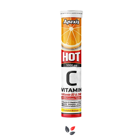 Apexis Vitamin C Çinko Hot Efervesan 20 Tablet