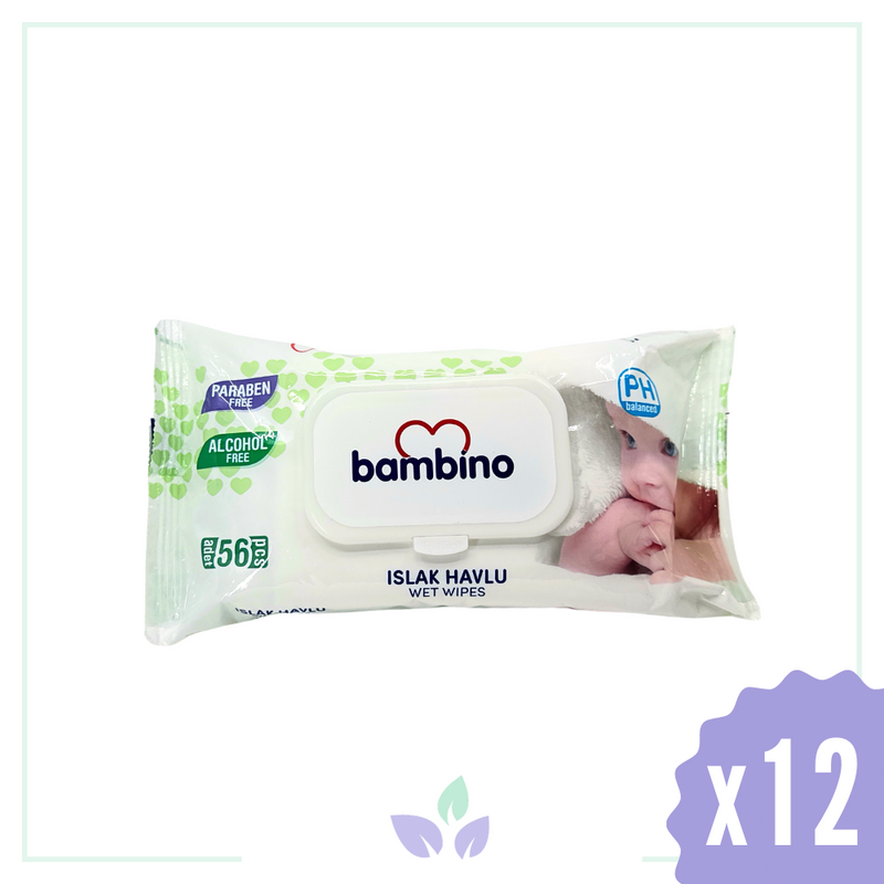 Bambino Islak Havlu 56lı x 12 Adet