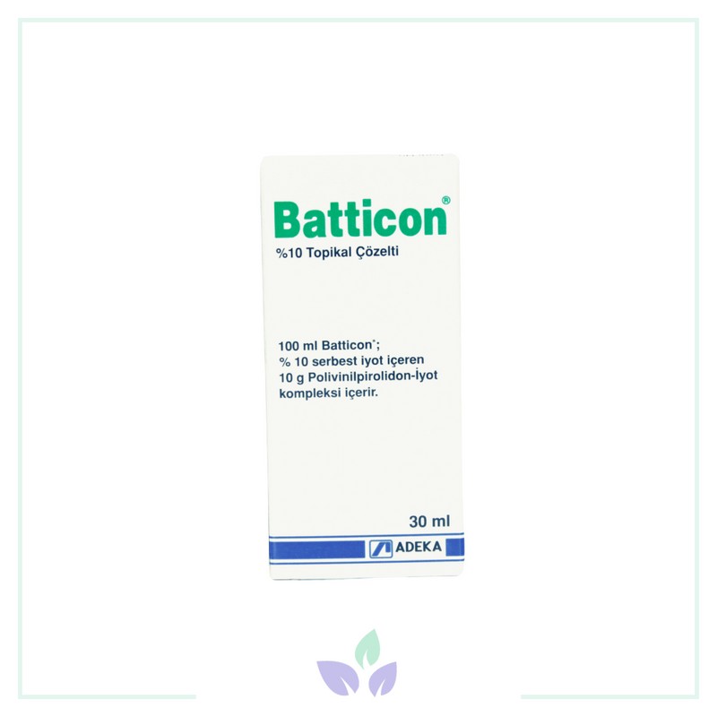 Batticon %10 Topikal Antiseptik Çözelti 30 ml