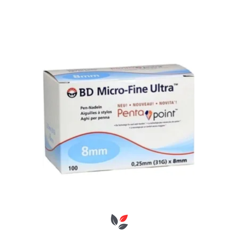 BD Micro-Fine Plus Kalem İğnesi 0,25 mm (31G) x 8 mm