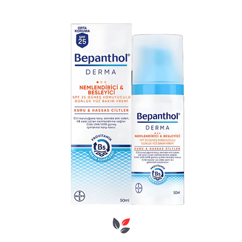 Bepanthol Derma Nemlendirici ve Besleyici Spf 25 Yüz Bakım Kremi 50 ml