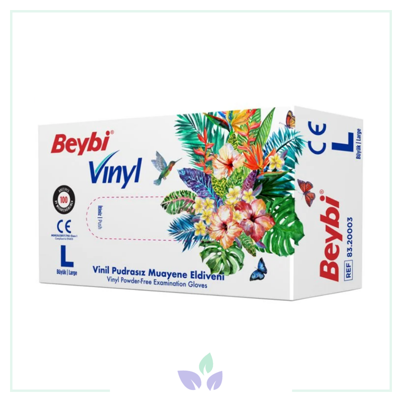 Beybi Pudrasız Vinil Eldiven Large 100 Adet