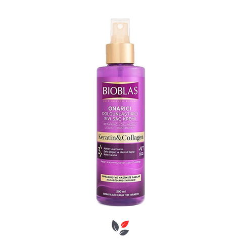 Bioblas Collagen & Keratin Onarıcı Dolgunlaştırıcı 200 ml Sıvı Saç Kremi