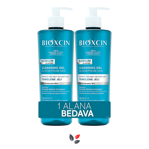 Bioxcin Acnium Sebum Dengeleyici Yüz Yıkama Jeli 2'li