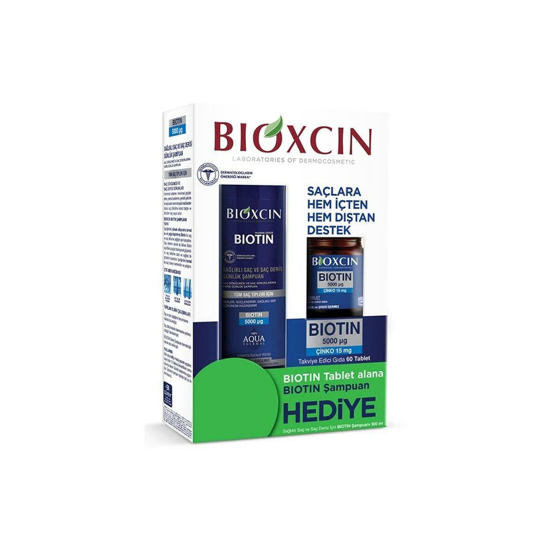 Bioxcin Biotin 500 Mg 60 Tablet 300 Ml Biotin Şampuan Hediye