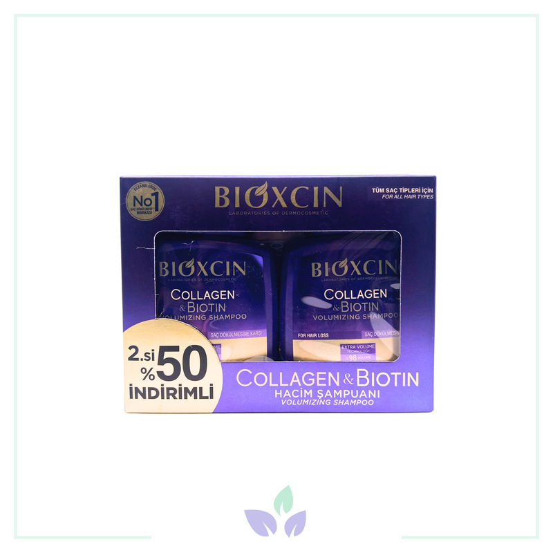 Bioxcin Collagen ve Biotin Hacim Veren Şampuan 2x300 ml