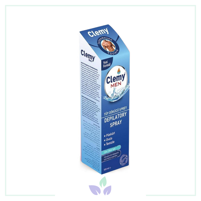 Clemy Men Tüy Dökücü Sprey Erkek Tüm Ciltler 100 ml