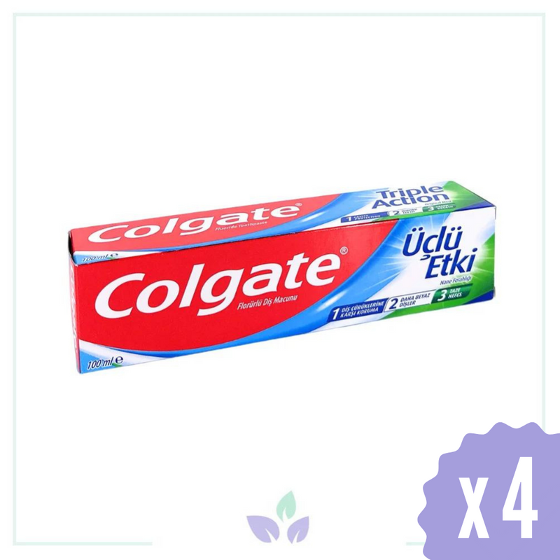Colgate Üçlü Etki Diş Macunu 100 ml 4 Adet