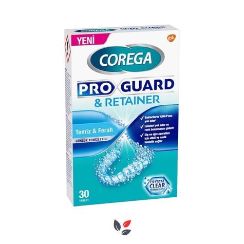 Corega Proguard Ve Retainer 30'lu Protez Temizleme Tableti