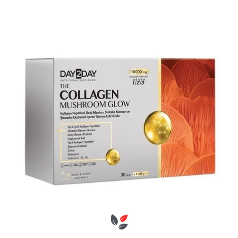 Day2Day Collagen Mushroom Glow Elma ve Çilek Aromalı 30 Saşe
