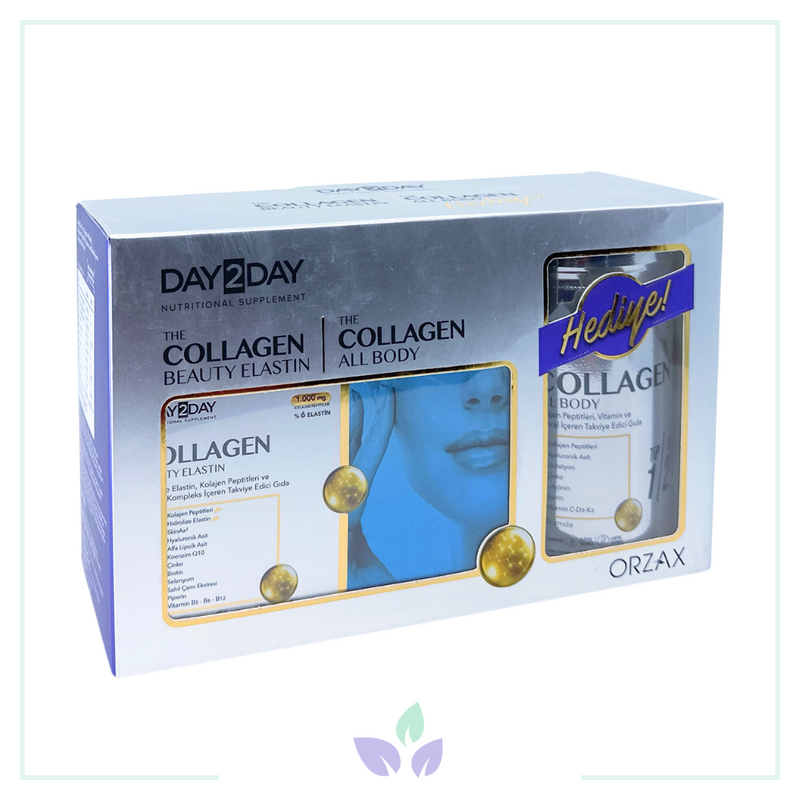 Day2Day The Collagen Beauty Elastin 30 Tablet + Day2Day The Collagen All Body 100 gr Hediyeli