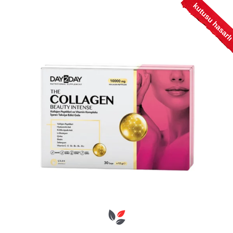 Day2Day The Collagen Beauty Intense Çilek 12 gr 30 Saşe - KUTUSU HASARLI