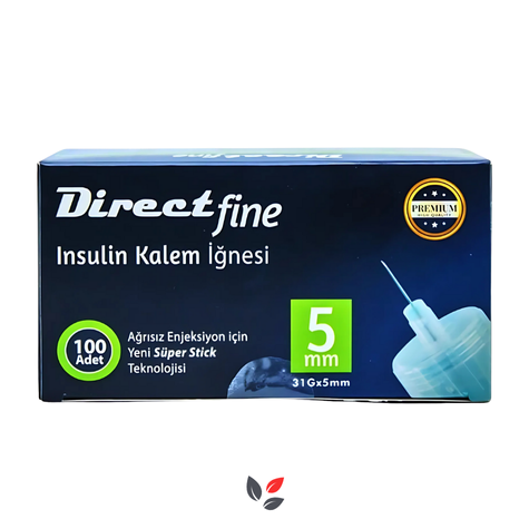 Direct Fine İnsulin Kalem İğnesi 5 mm