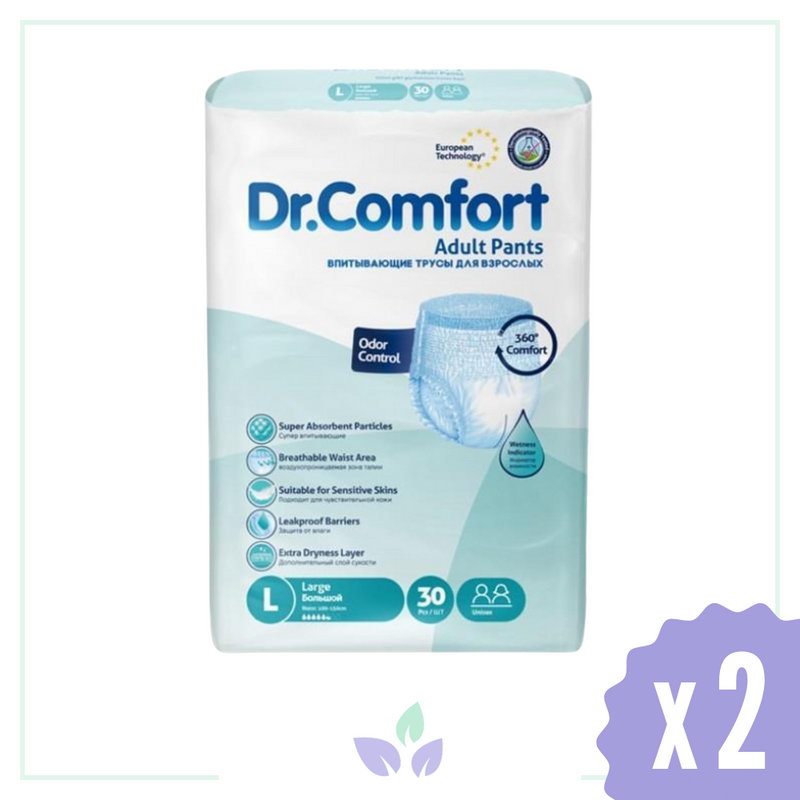 Dr Comfort Yetişkin Emici Külot Large 30lu 2 Paket
