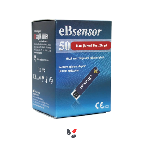 Ebsensor Şeker Ölçüm Strip 50 lik
