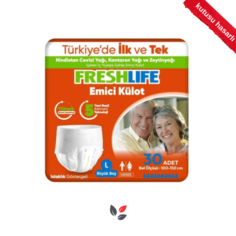 Freshlife Emici Külot Hasta Bezi Large 30 Adet - KUTUSU HASARLI