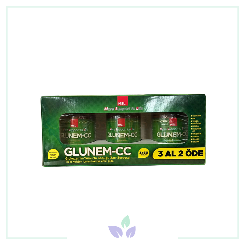 GLUNEM CC Glukozamin Collagen Curcumin 3 Al 2 Öde