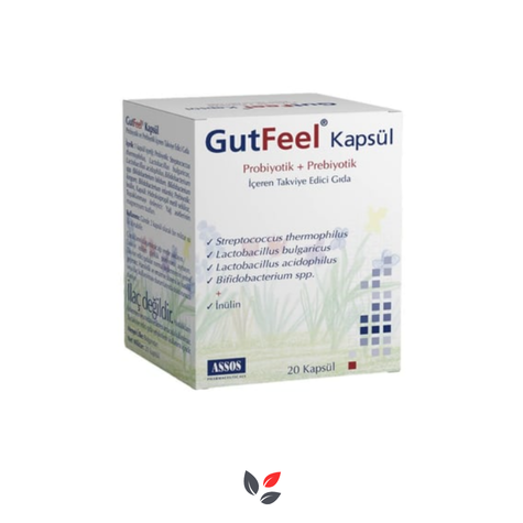 Gutfeel Prebiyotik Probiyotik 20 Kapsül