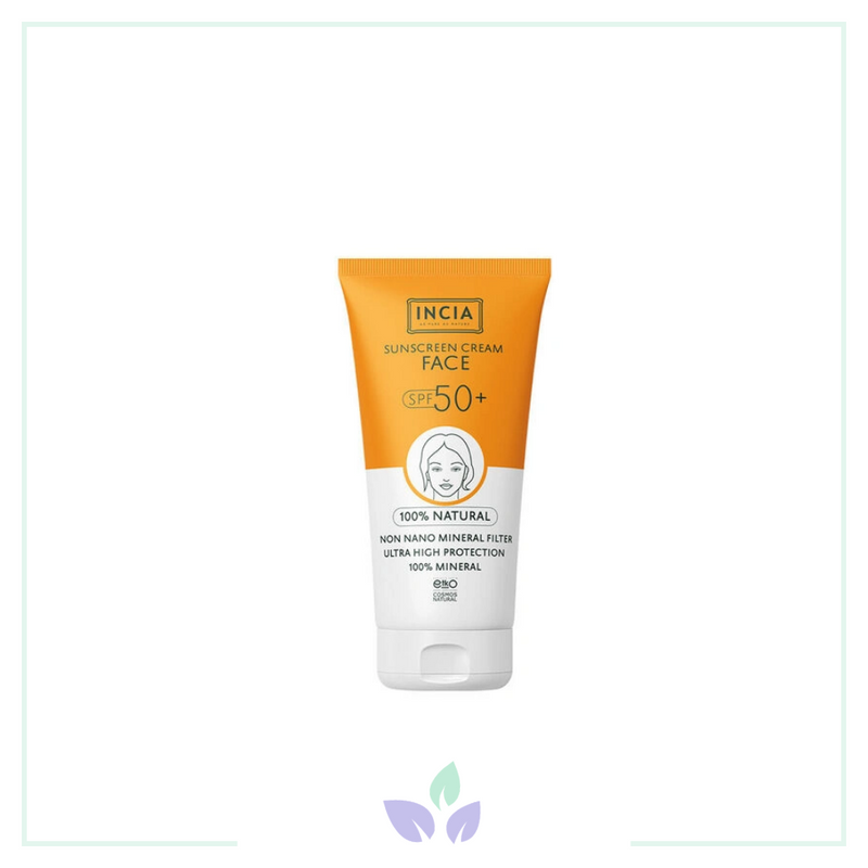 Incia Yüz İçin Doğal Güneş Kremi 50 SPF 50 ml