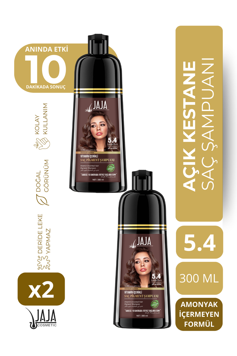 Jaja 5.4 Açık Kestane Şampuan 300 ml - 2 Adet