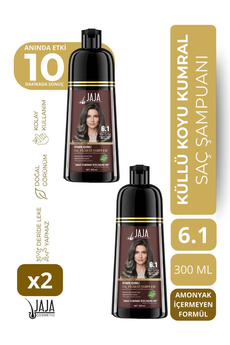 Jaja 6.1 Küllü Koyu Kumral Şampuan 300 ml - 2 Adet