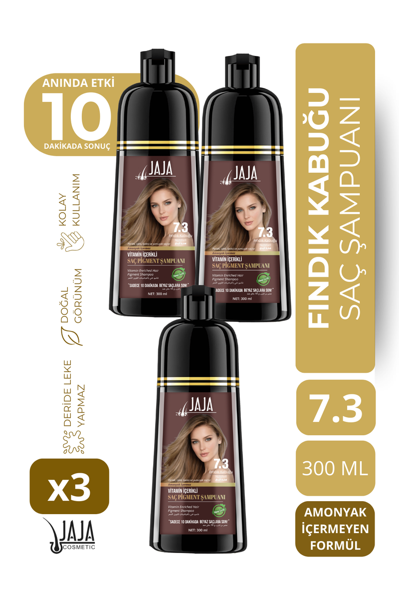 Jaja 7.3 Fındık Kabuğu Şampuan 300 ml - 3 Adet