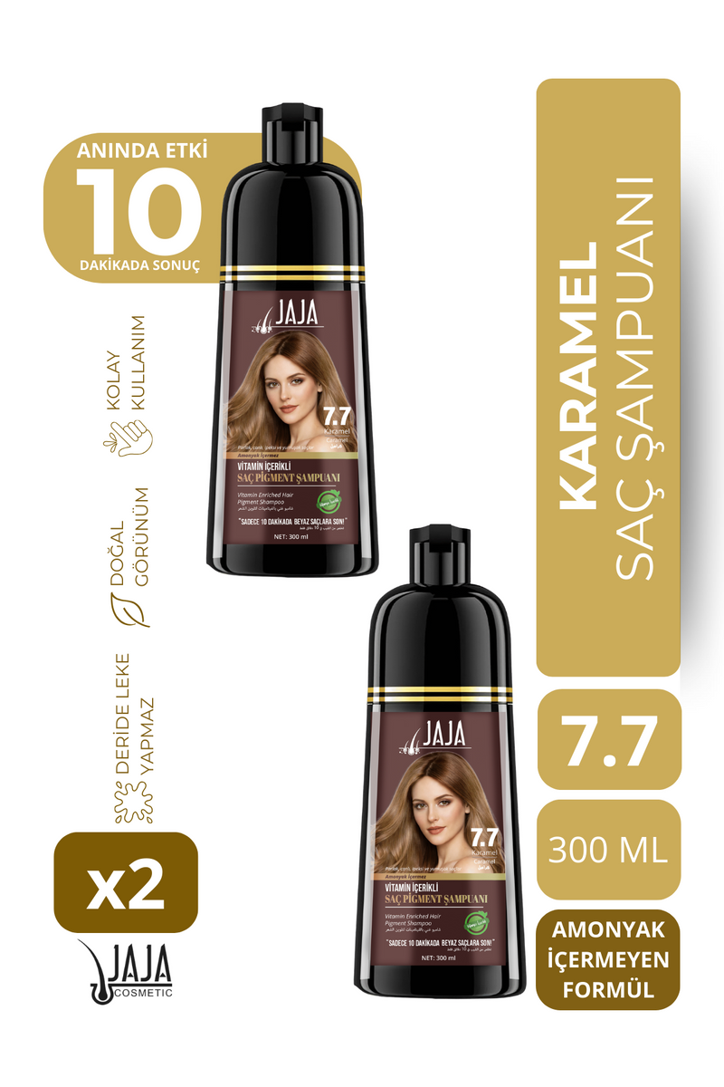 Jaja 7.7 Karamel Şampuan 300 ml - 2 Adet