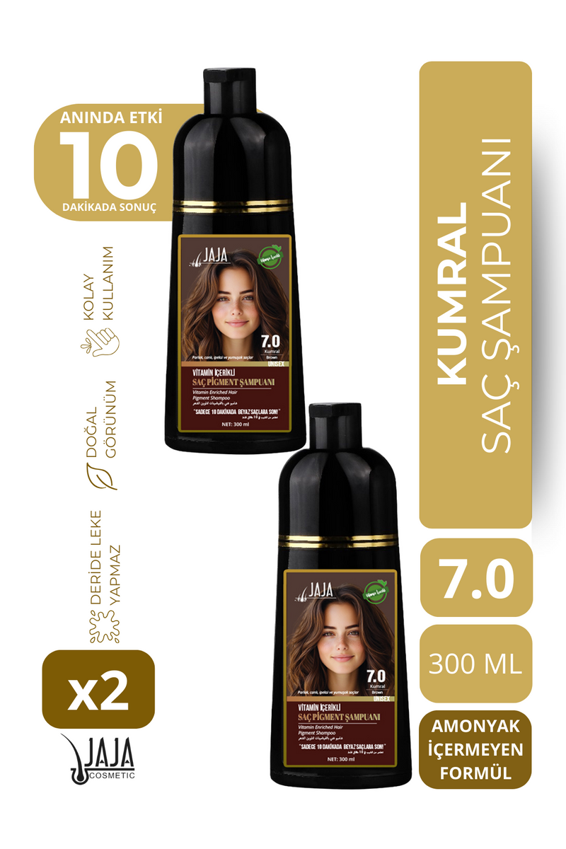 Jaja 7.0 Kumral Şampuan 300 ml - 2 Adet
