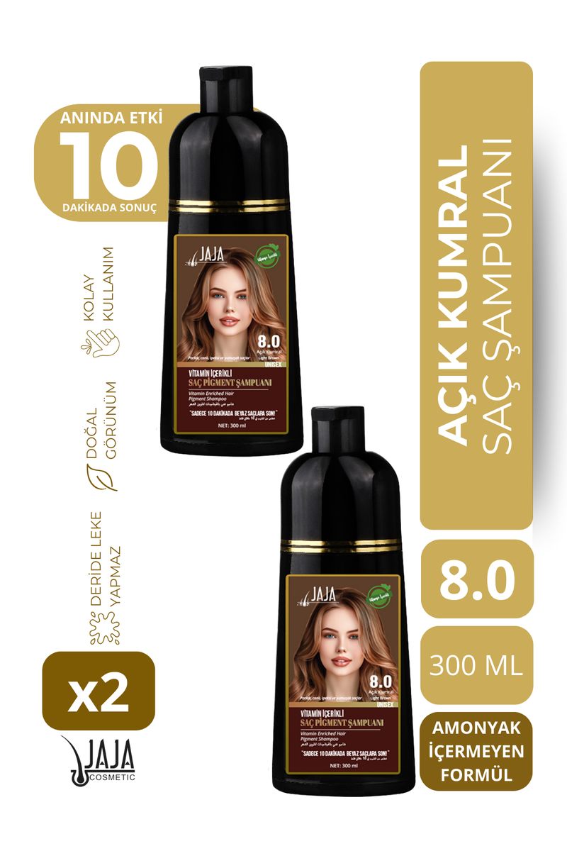 Jaja 8.0 Açık Kumral Şampuan 300 ml - 2 Adet
