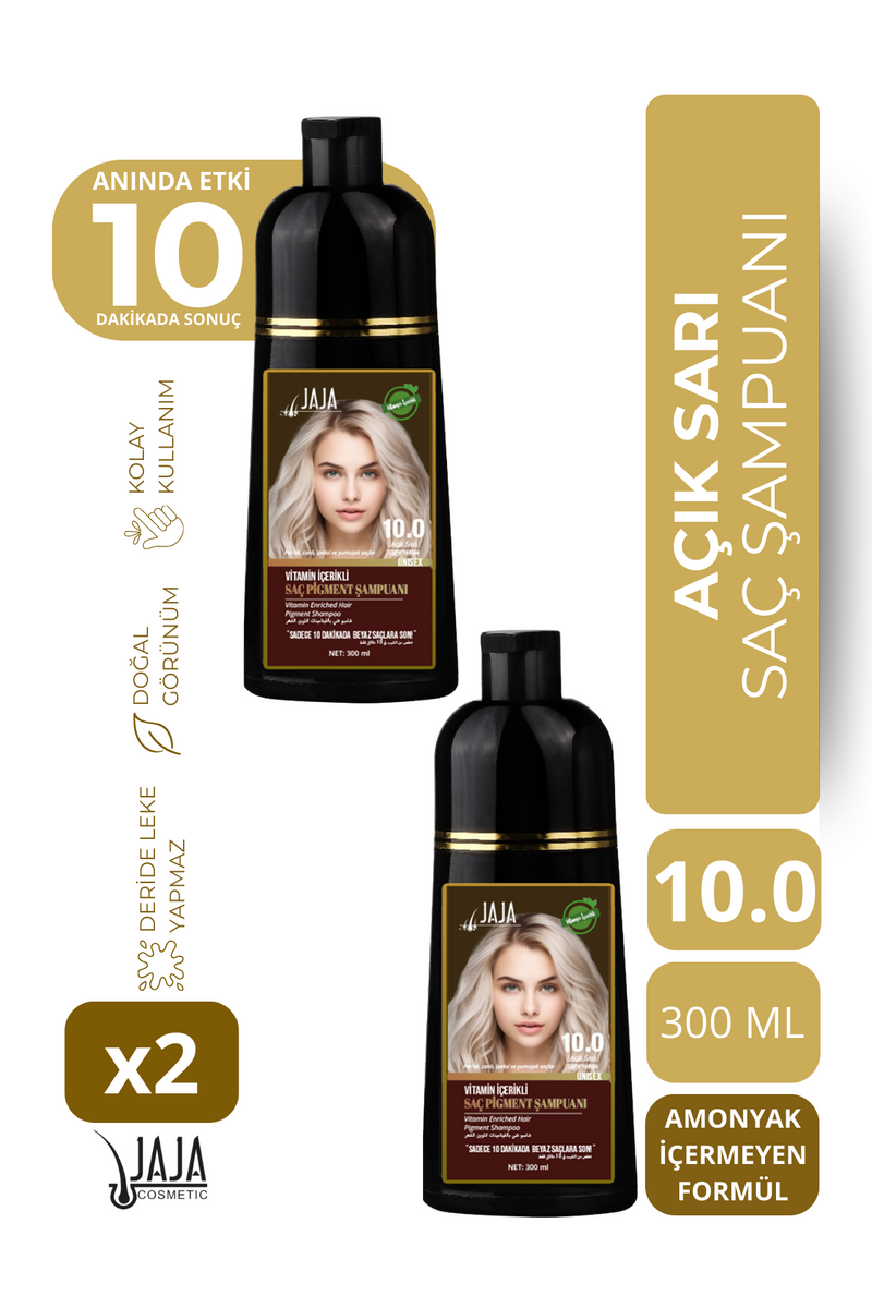 Jaja Şampuan 300 ml- 10.0 Açık Sarı - 2 Adet