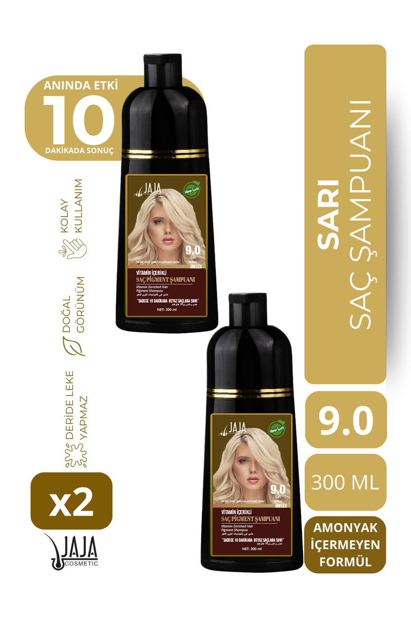 Jaja Şampuan 300 ml- 9.0 Sarı 2 Adet