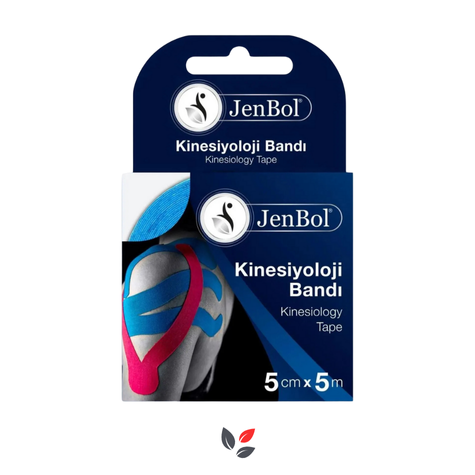 JenBol Kinesiyoloji Ağrı Bandı 5cm x 5m Mavi