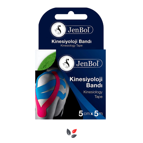 JenBol Kinesiyoloji Ağrı Bandı 5cm x 5m Yeşil