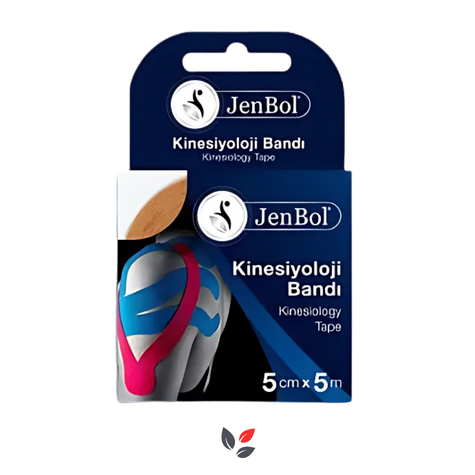 JenBol Kinesiyoloji Ağrı Bandı 5cm x 5m Ten