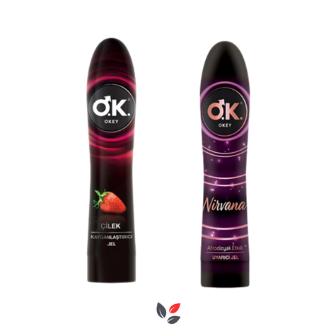 Okey Nirvana Çilek Aromalı Kayganlaştırıcı Jel 100 ml
