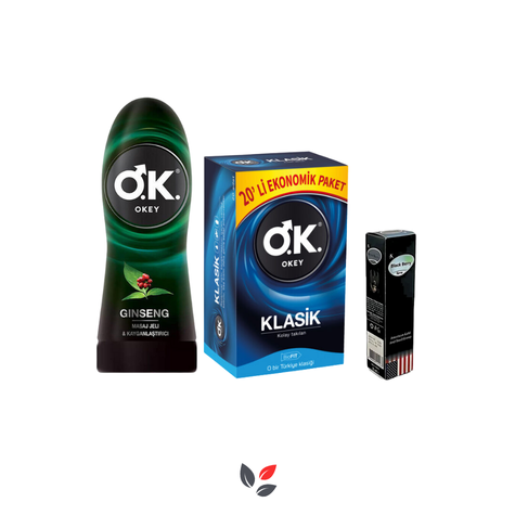 Kesintisiz Haz Paketi ( Okey Prezervatif + Jel + Sprey)