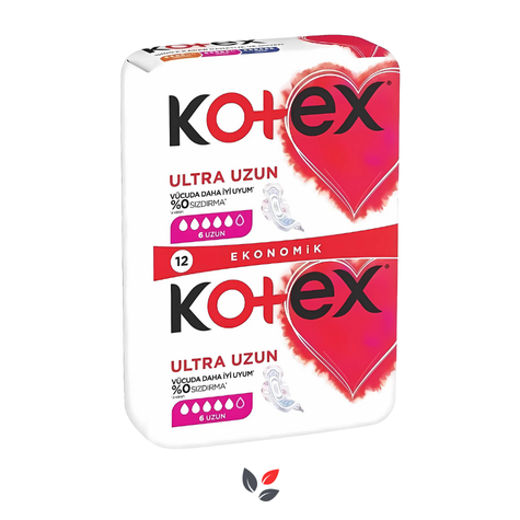 Kotex Ultra Double Eko Uzun Hijyenik Ped 12'li