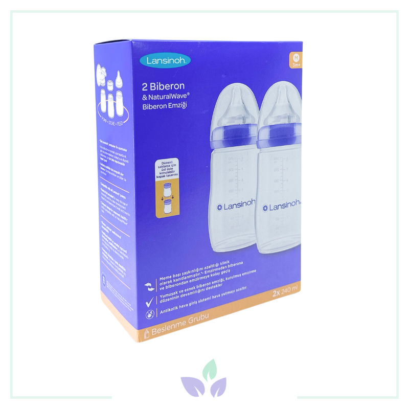 Lansinoh Natural Wave Biberon Seti 240 ML 2li