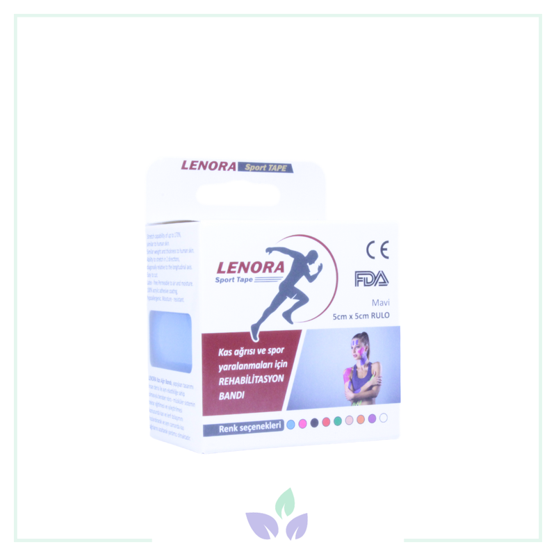 Lenora Kinesio Ağrı Bandı Mavi 5cm x 5m